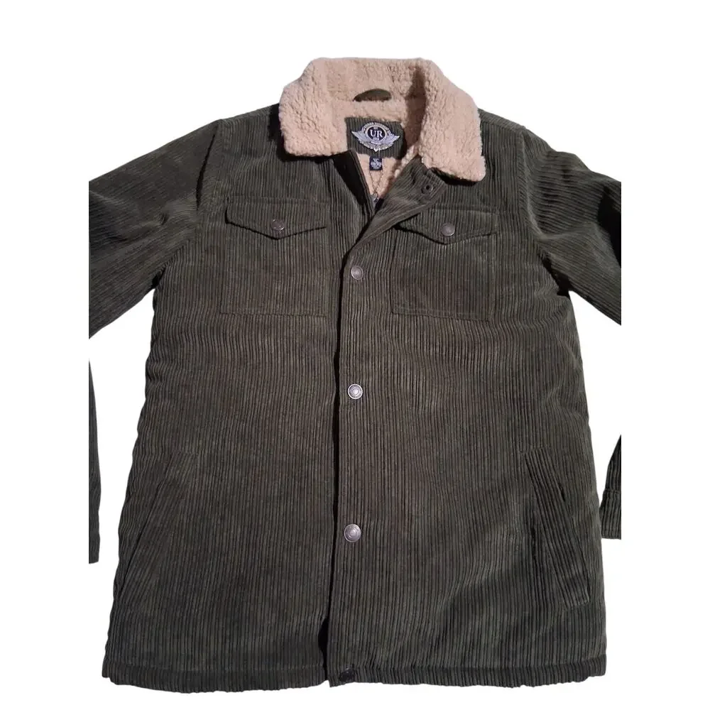 Urban‎ Republic Boys' size XL 18/20 Sherpa Lined Corduroy Western Jacket Mens S